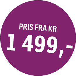 Pris fra kr 1499,-